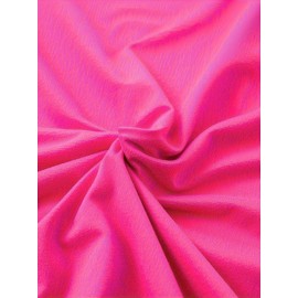 Women's Casual Short Sleeve T-Shirt - Vibrant Purple with White Spanish Scripture Letter Print (Isaiah 30:5), 100% Polyester Knit, Lightweight 180g All-Season Top, Machine Washable