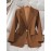 [Lightweight Polyester Blazer] Polyester Women's Lightweight Long Sleeve Blazer | Elegant Solid Color Office Jacket with Decorative Buttons, Notched Lapel, and Chest Pockets, Perfect for Casual or Professional Wear